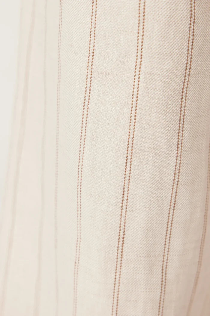 SAVANNAH LINEN PANT in Natural Stripe from Cable Melbourne