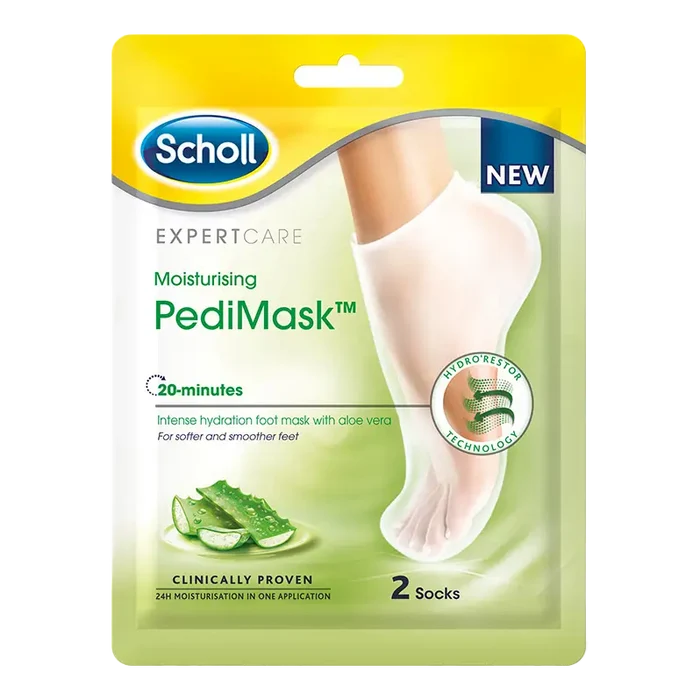 Scholl PediMask Aloe Vera fotmaske sokker