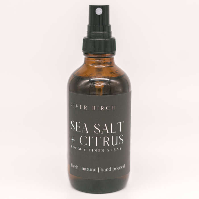 Sea Salt + Citrus - 4 oz Amber Glass Room + Linen Spray