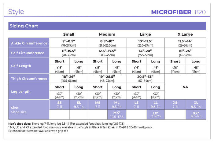 Sigvaris Men's Style Microfiber Knee High 20-30mmHg - Compression Level: Firm 20-30 MmHg - Male - Knee