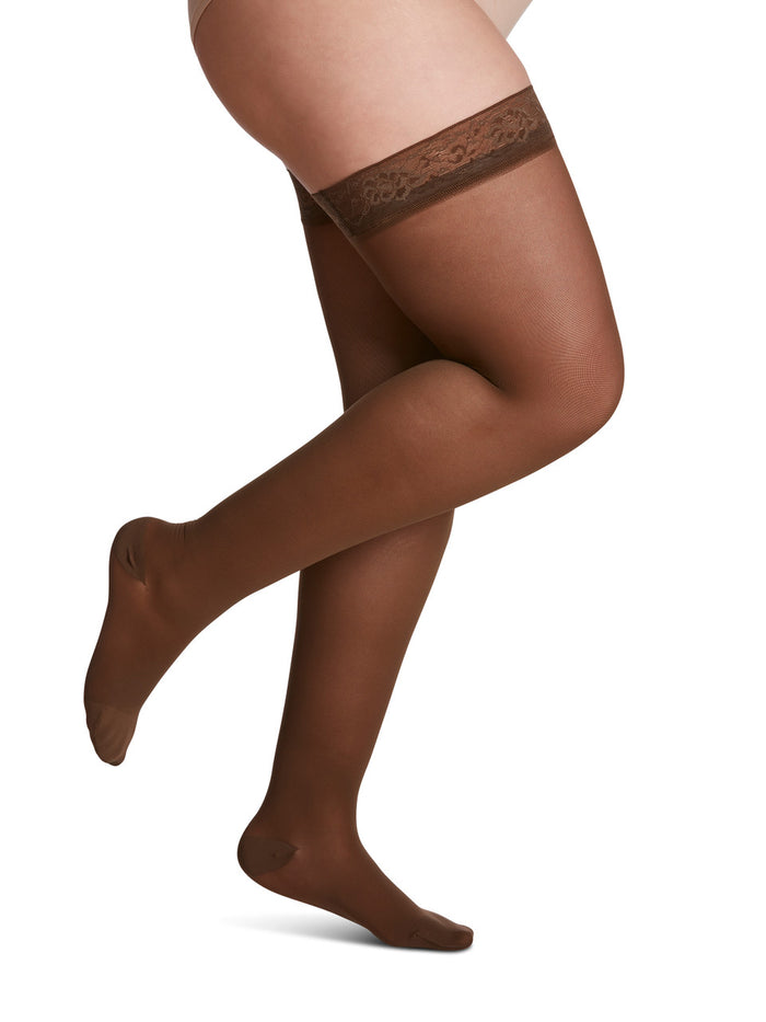 Sigvaris Sheer Women's Thigh High 20-30mmHg - Compression Level: Firm 20-30 MmHg - Unisex - Leg