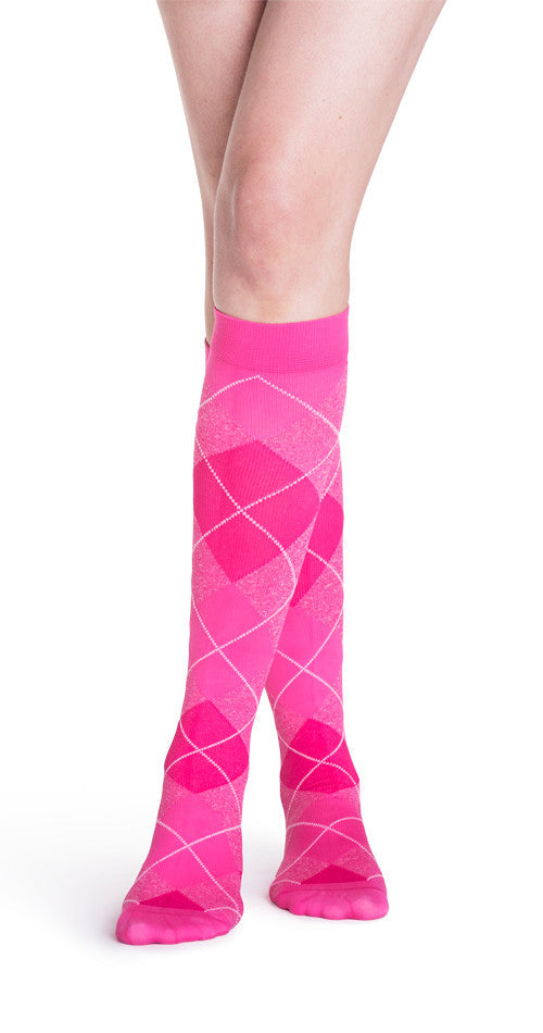 Sigvaris Women's Style Microfiber Patterns Knee High 20-30mmHg - Compression Level: Firm 20-30 MmHg - Unisex - Knee