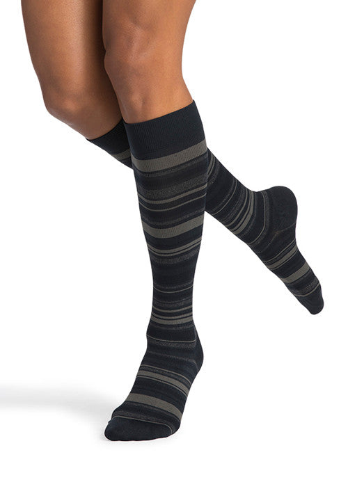 Sigvaris Women's Style Microfiber Patterns Knee High 20-30mmHg - Compression Level: Firm 20-30 MmHg - Unisex - Knee