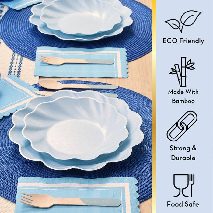 Simply Eco Extra Large Plate- Sky Blue/8pk