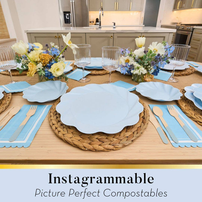 Simply Eco Dinner Plate- Sky Blue/8pkg