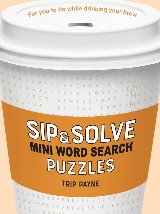 Sip & Solve Mini Word Search Puzzles - Olita Gifts & Goods