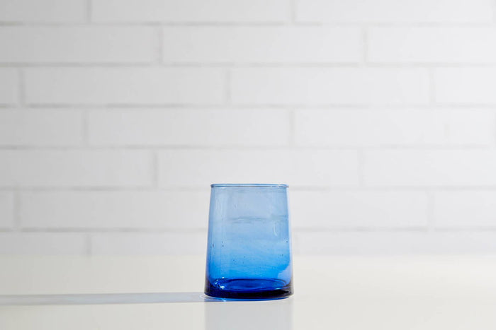 Small Moroccan Cone Glass Blue - 8oz