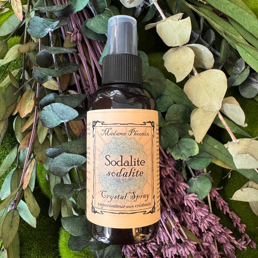 Sodalite Crystal Magical Ritual Room Spray