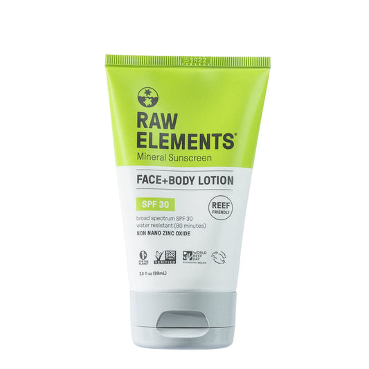 Raw Elements Spf 30 Face + Body Lotion Mineral Sunscreen