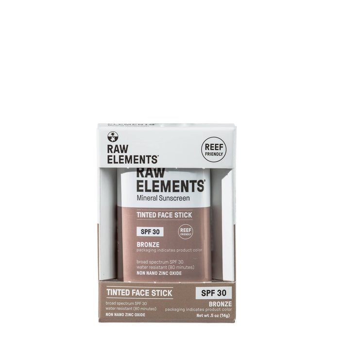 Raw Elements SPF 30 Tinted Face Stick - Bronze, Set of 2