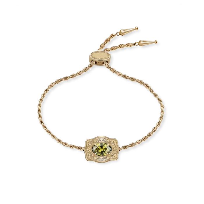 SpurWest Ultra Mini Belt Buckle Bracelet - Gold - August