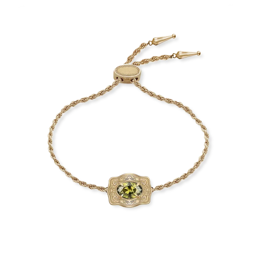 SpurWest Ultra Mini Belt Buckle Bracelet - Gold - August