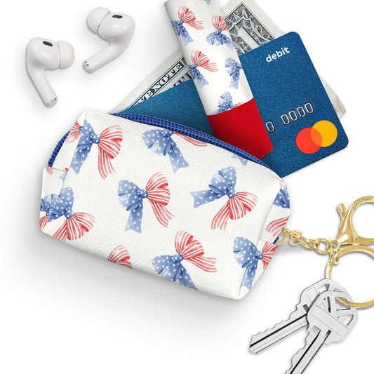 Stars & Stripes Key Chain Pouch - Olita Gifts & Goods
