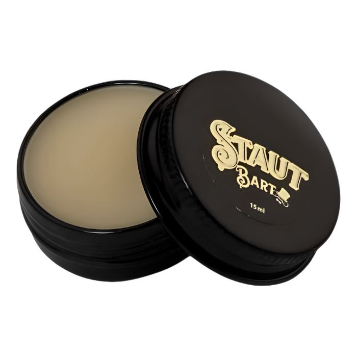 Staut bartevoks 15 ml i svart metallboks med anisduft og medium hold