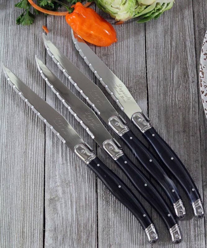 Steak Knives - Set of 4, Black