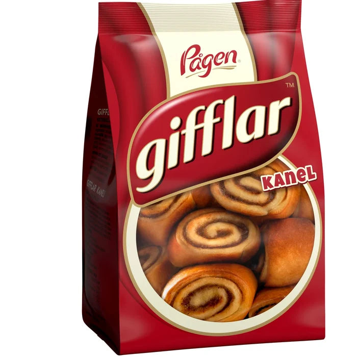 Pågen Gifflar Kanel 300g – soft Swedish cinnamon rolls included in the Swedish Fika Box Medium