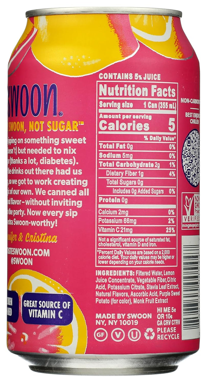 Swoon Lemonade Pink 355ml