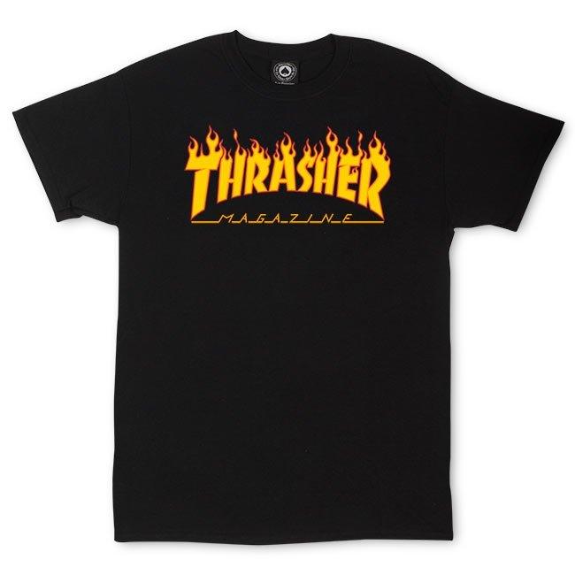 THRASHER FLAME LOGO T-SHIRT