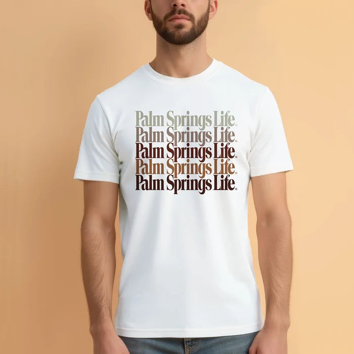 Tiered Logo Graphic Tee White