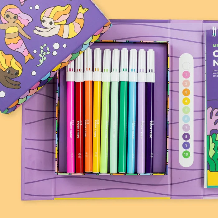 Tiger Tribe Colour by Numbers - Mermaids & Friends