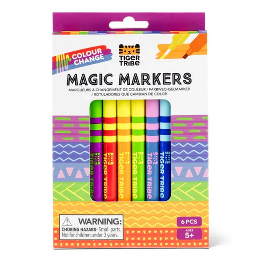 Tiger Tribe Colour Change Magic Markers 6 Pk