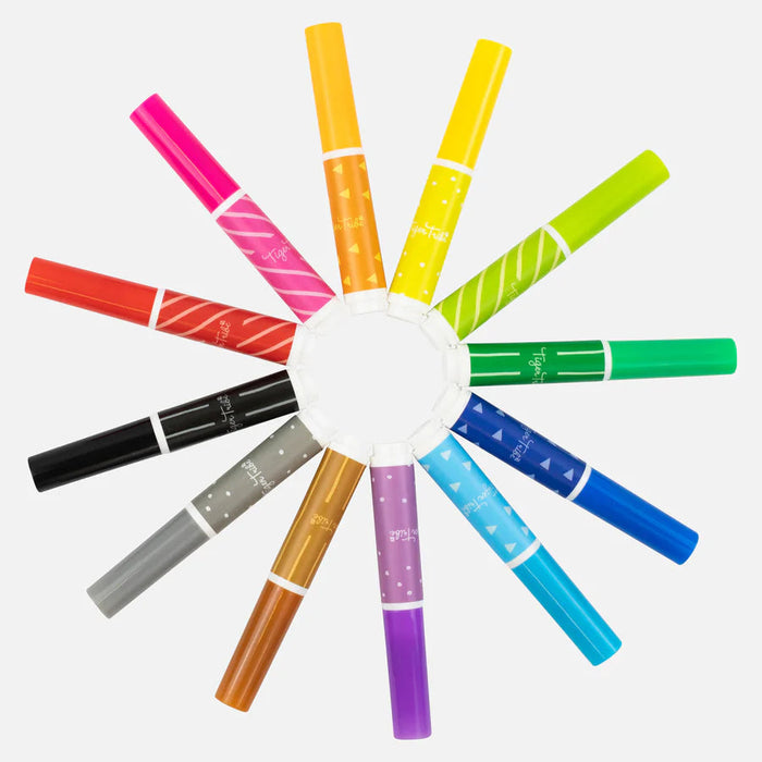 Tiger Tribe Junior Markers 12 Pk