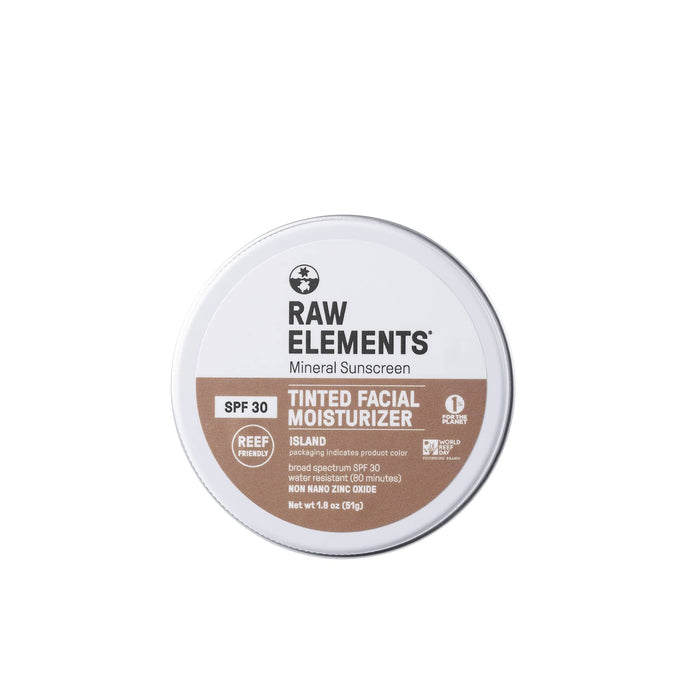 Raw Elements Tinted Face Moisturizer Spf 30 | Island