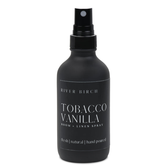 Tobacco Vanilla - 4 oz Black Glass Room + Linen Spray