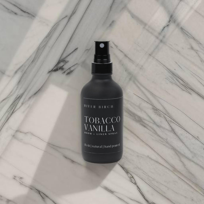 Tobacco Vanilla - 4 oz Black Glass Room + Linen Spray