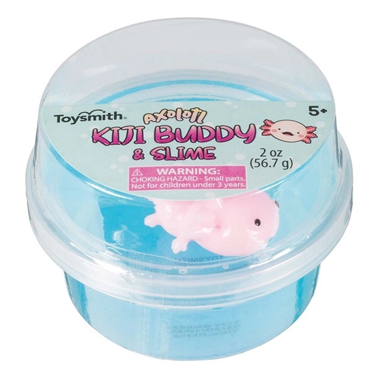 Toysmith Squishy Axolotl Kiji Buddy & Slime