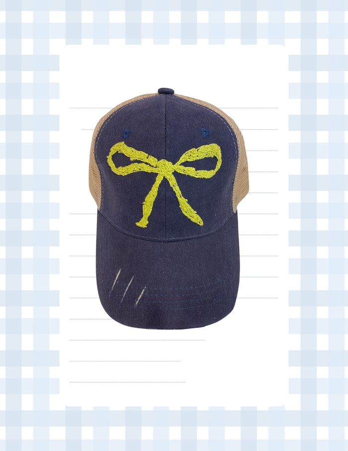 Neon Green on Navy