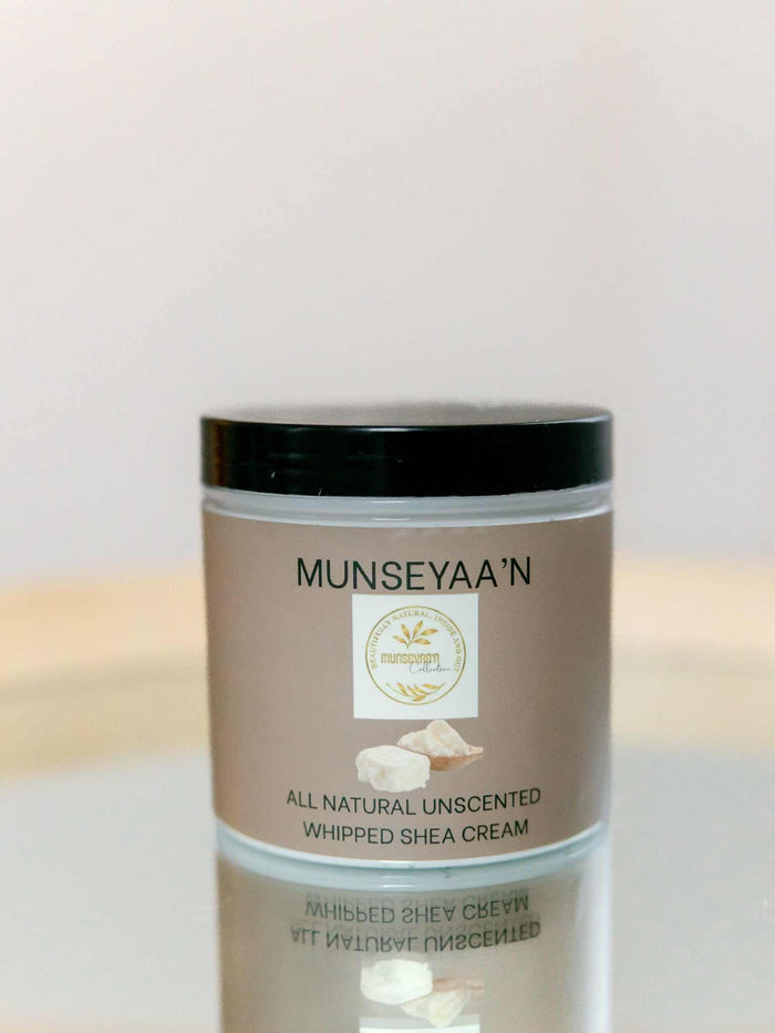 Unscented Whipped Shea Butter Cream MunSeyaa'n Collective