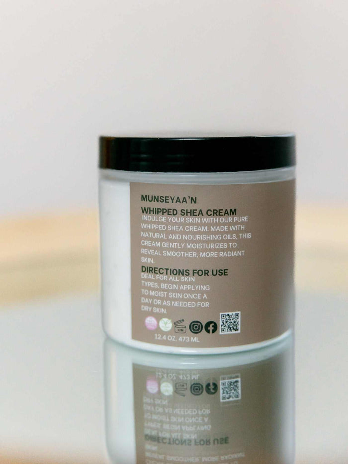 Unscented Whipped Shea Butter Cream MunSeyaa'n Collective