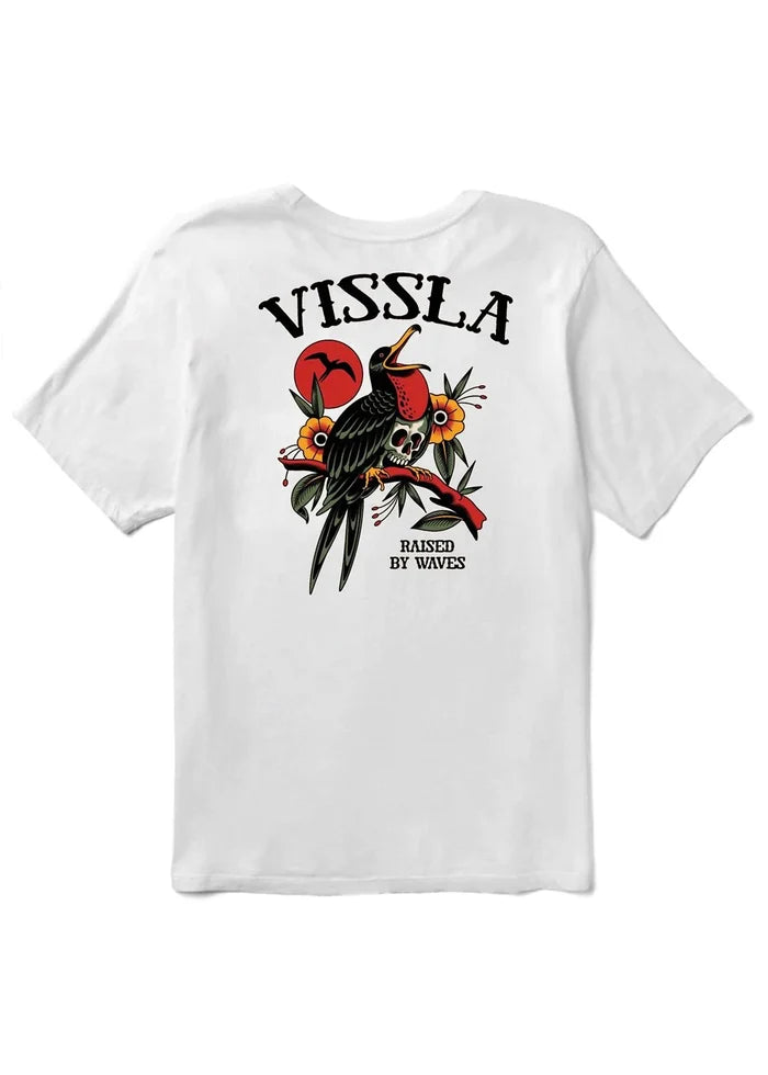 Vissla Island Bird graphic pocket t-shirt back print view