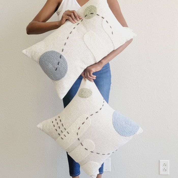 Warm Desert Dusk Throw Lumbar Pillow 26x16 with insert