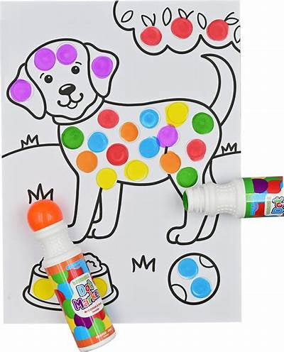 Washable Dot Markers 6 Colors