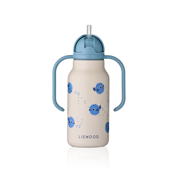 Water Bottle - Kimmie - Pufferfish - Sandy - Straw