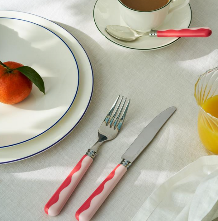 Wave Cutlery Watermelon & Pink