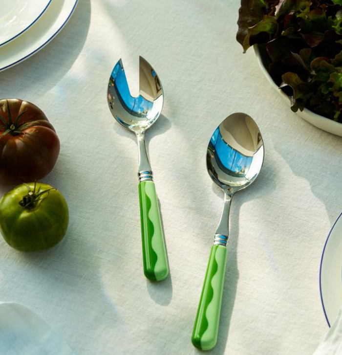 Wave Two Piece Server Leaf & Apple