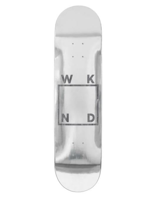 WKND DECK SILVER FOIL LOGO 8.0"