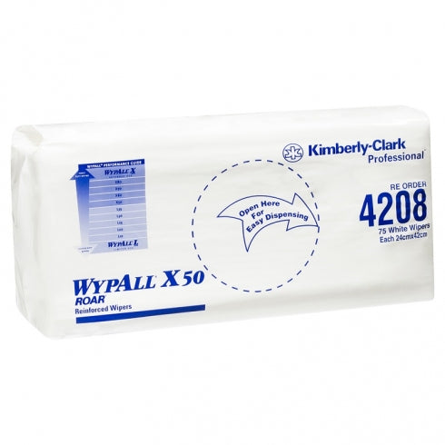 Wypall X50 Single Sheet Wipers 600 Wipers