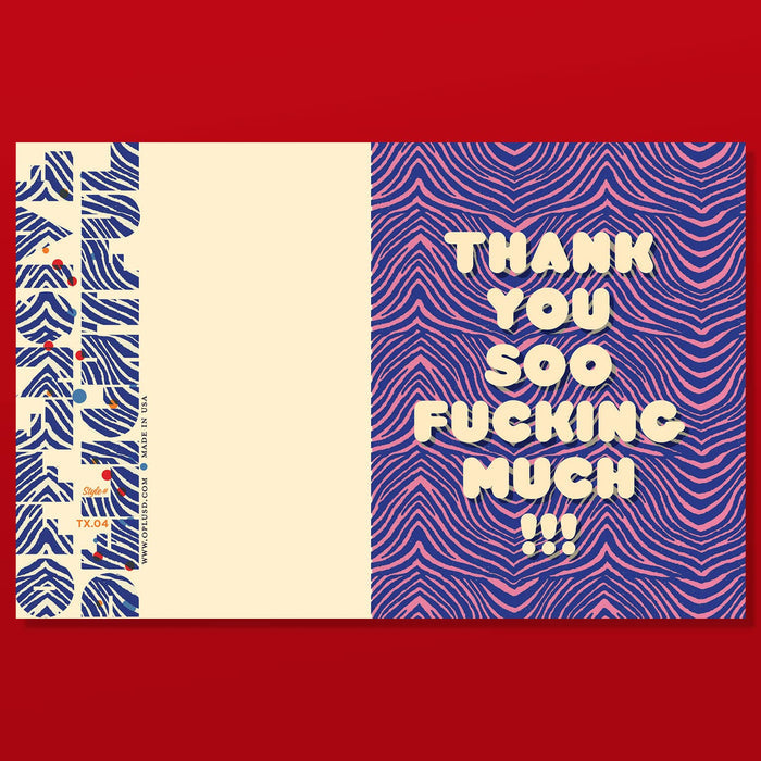 ZEBRA thank you card