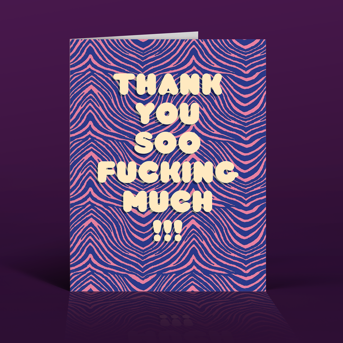 ZEBRA thank you card