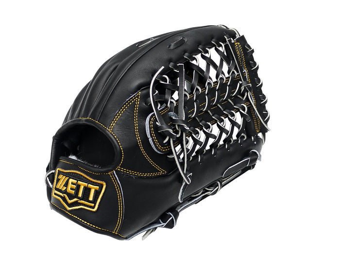 ZETT Pro Japan Steerhide 12.75 inch Outfielder Glove - Black #1