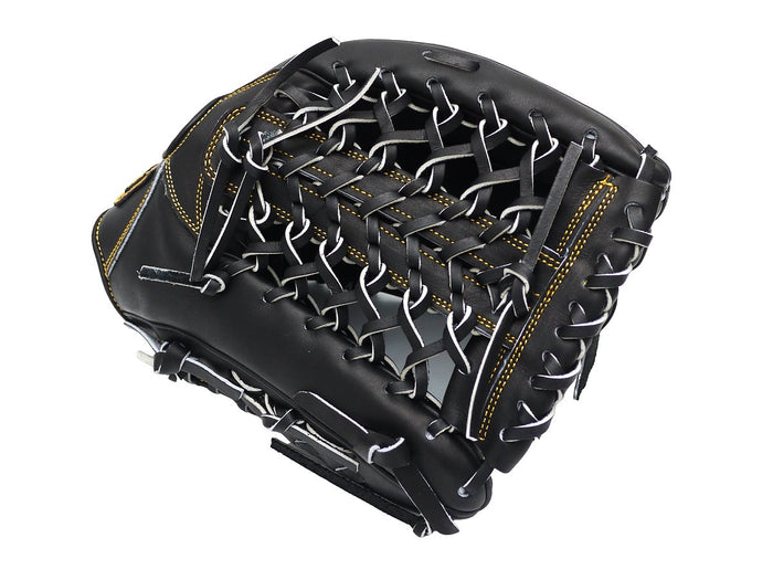 ZETT Pro Japan Steerhide 12.75 inch Outfielder Glove - Black #2
