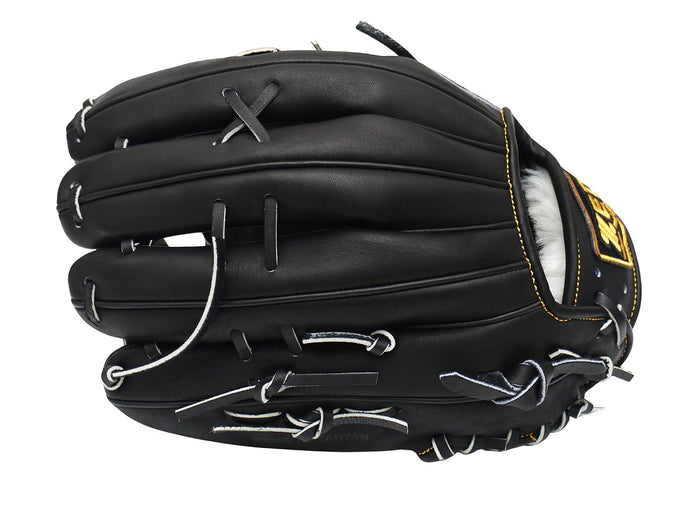 ZETT Pro Japan Steerhide 12.75 inch Outfielder Glove - Black #5