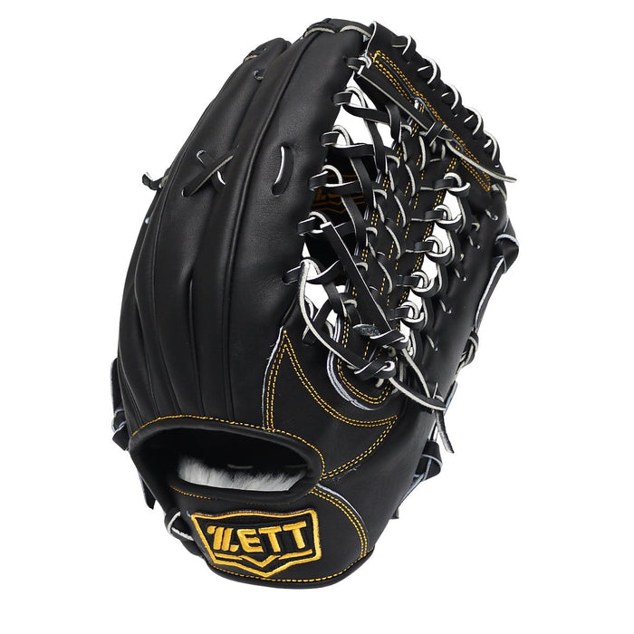 ZETT Pro Japan Steerhide 12.75 inch Outfielder Glove - Black #6