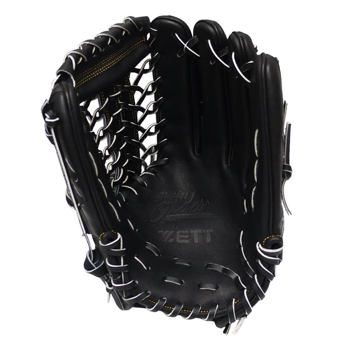 ZETT Pro Japan Steerhide 12.75 inch Outfielder Glove - Black #7
